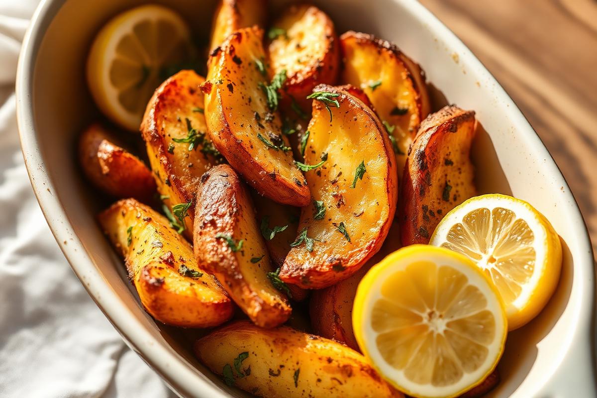 Lemon Greek Potatoes