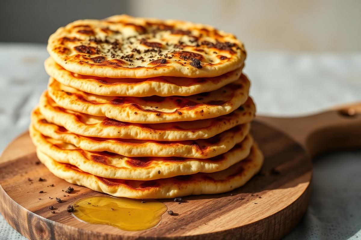 Two-Ingredient Charred Flatbread