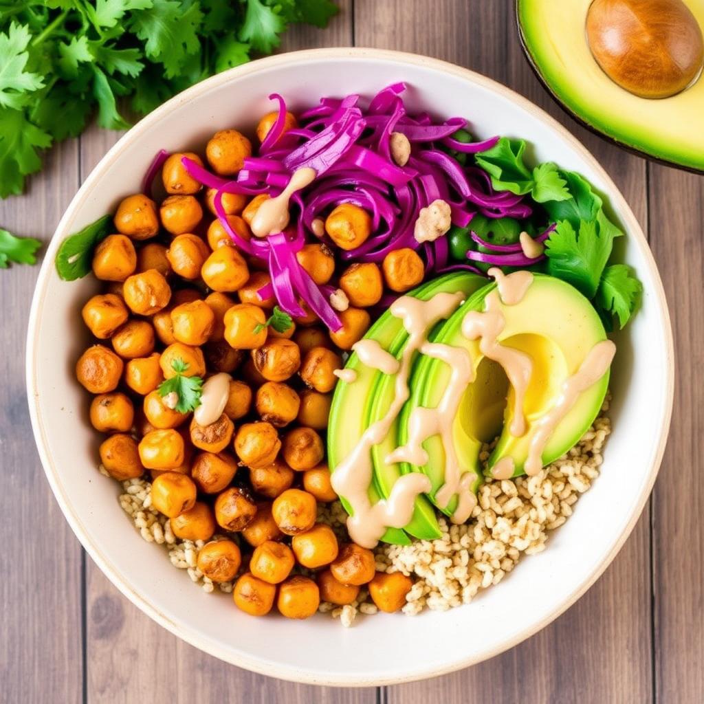 Healthy Roast Chickpea Buddha Bowl